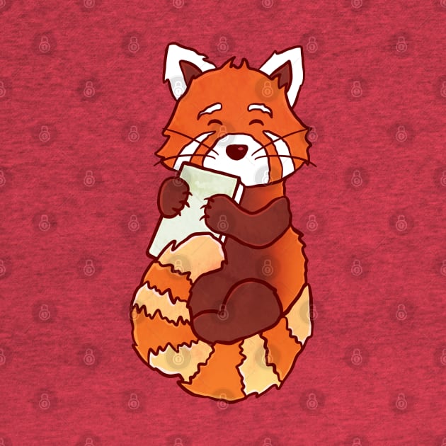 RED PANDA READS by Catarinabookdesigns